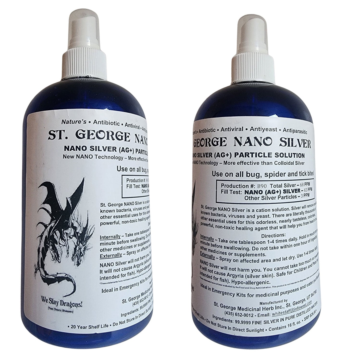 St George Nano Silver (Ag+) Particle Solution 16oz