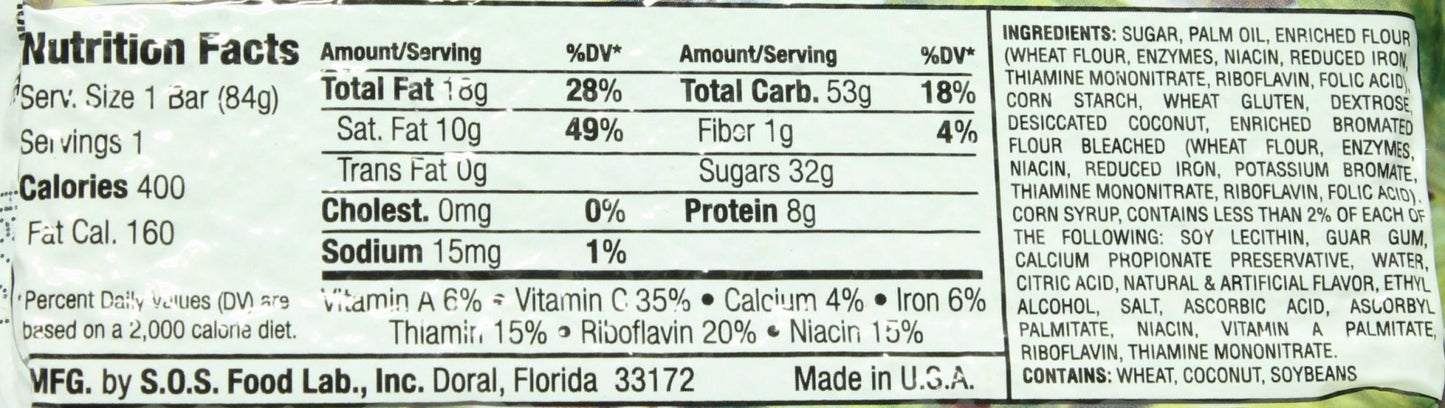 New Millennium Energy Bar Apricot 400 Calories - BeReadyFoods.com
